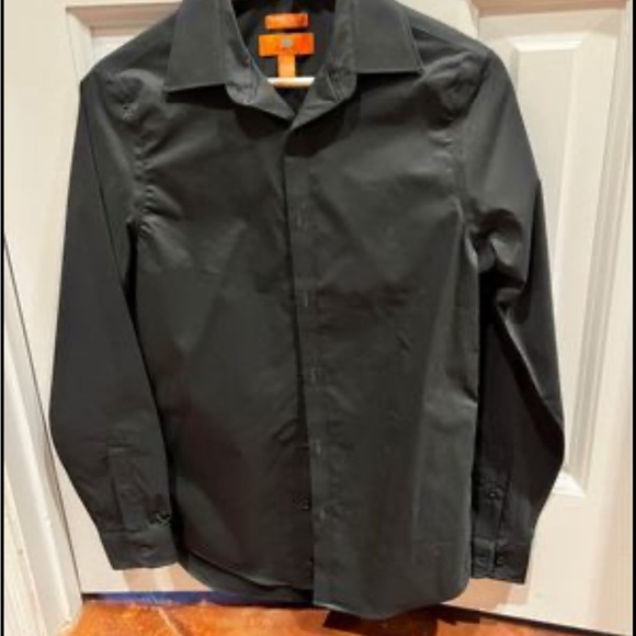 Mens Warehouse black suit/ shirt - Picture 2 of 2